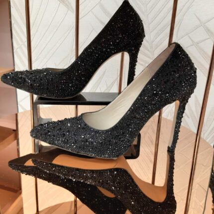 Дамски официални обувки Yoncy  естествена кожа  черни