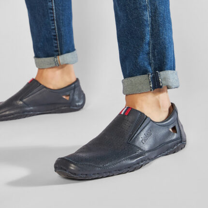 Мъжки ежедневни обувки без връзки естествена кожа Rieker 06367-14