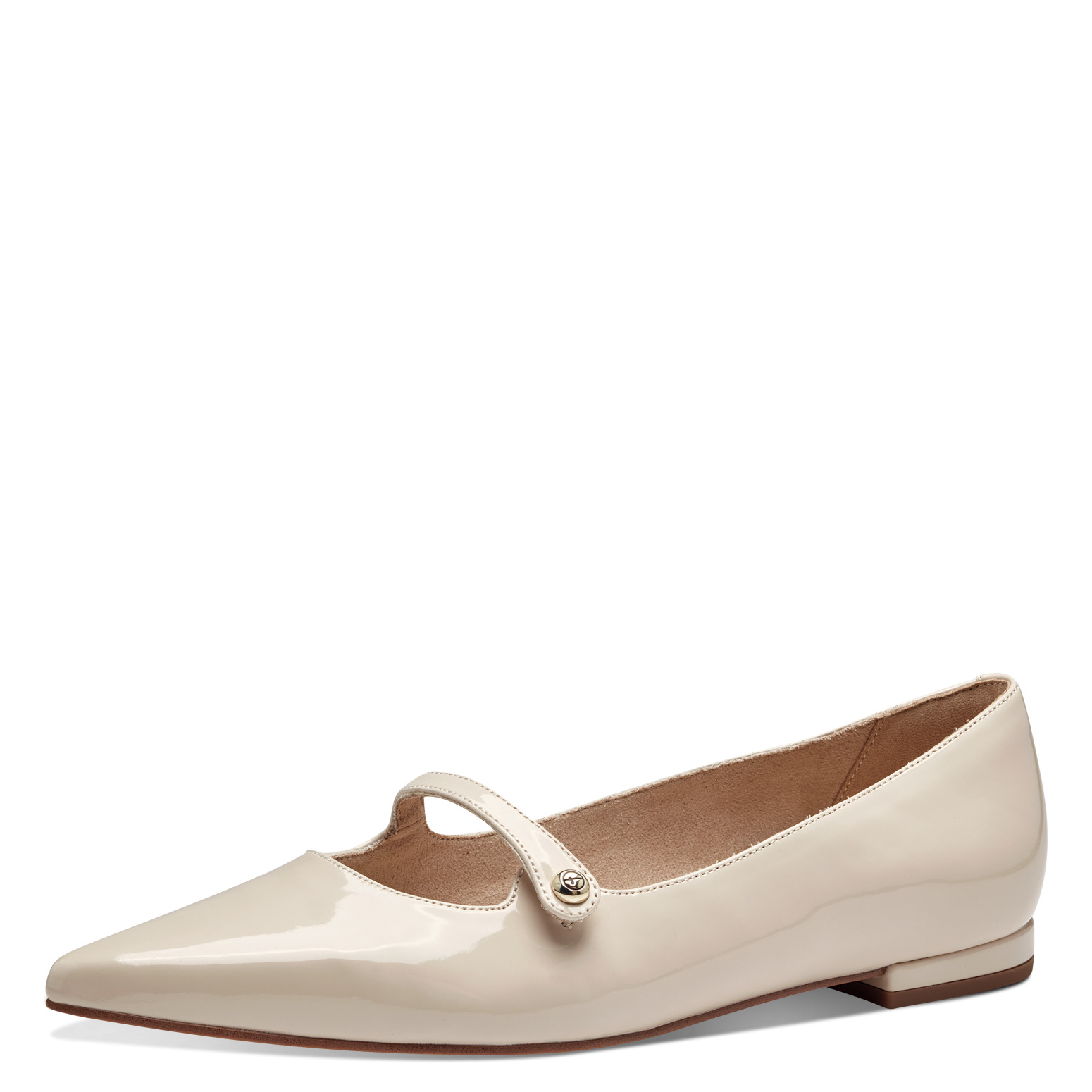 Дамски равни обувки Tamaris Touch it слонова кост