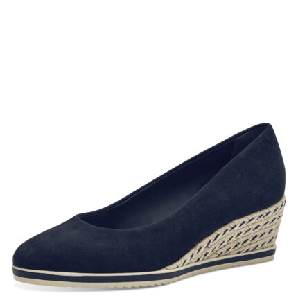 Дамски обувки Tamaris естествен велур Touch It сини