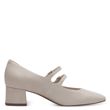 Дамски обувки Tamaris естествена кожа Touch It слонова кост