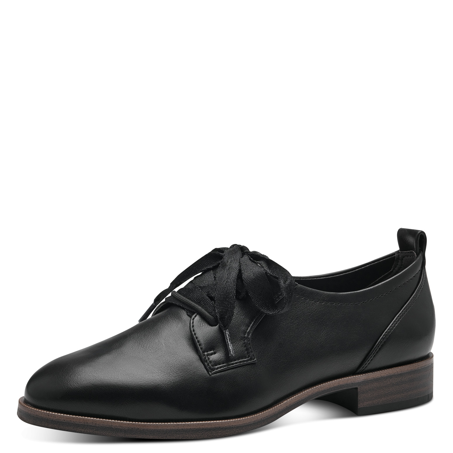 Дамски равни обувки Tamaris мемори пяна  ANTISLIDE черни