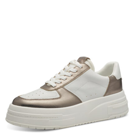 Дамски спортни обувки Tamaris бели/златисти