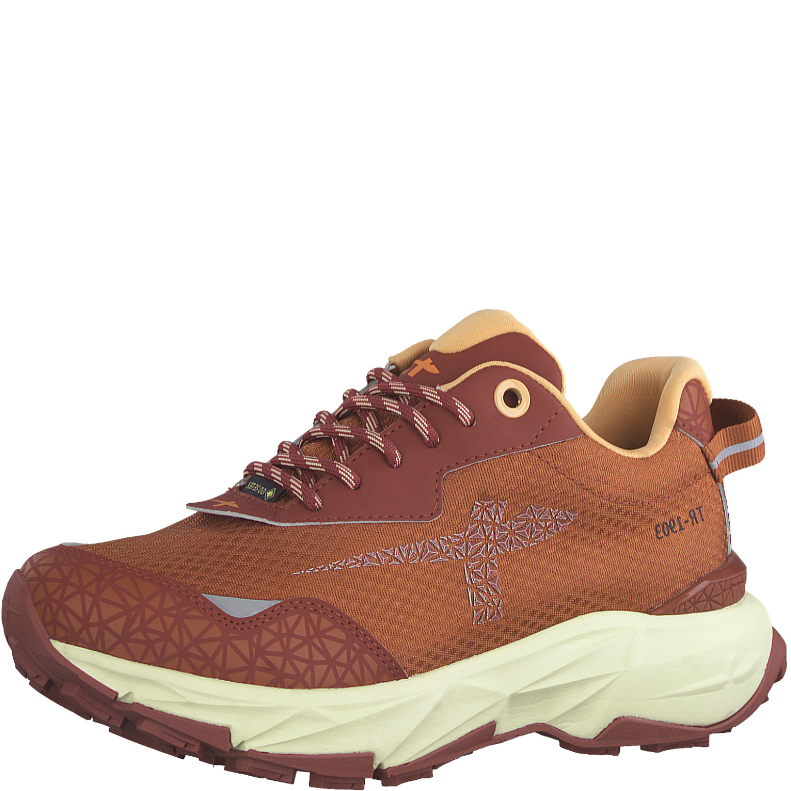 Дамски  маратонки с връзки Tamaris  Gore-Tex оранжеви