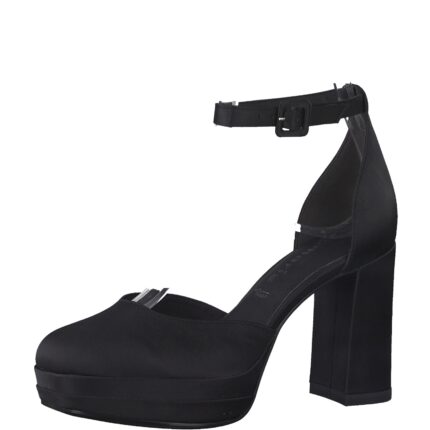 Дамски елегантни обувки  на ток Tamaris Touch It черни