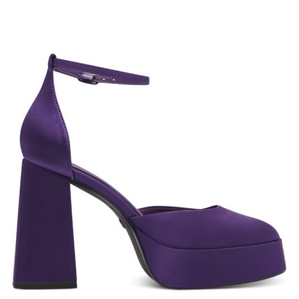 Дамски елегантни обувки  на ток Tamaris Touch It лилави