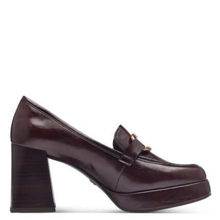 Дамски елегантни обувки на ток Tamaris Touch it кафяви