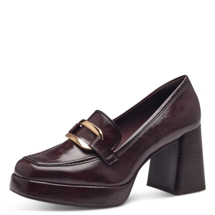 Дамски елегантни обувки на ток Tamaris Touch it кафяви