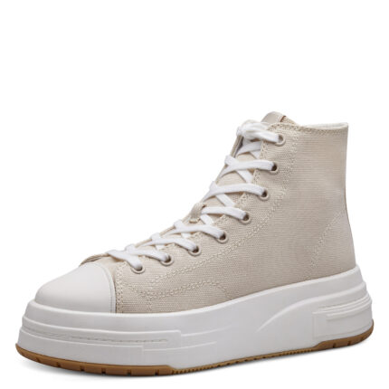 Дамски кецове на платформа Tamaris бежови