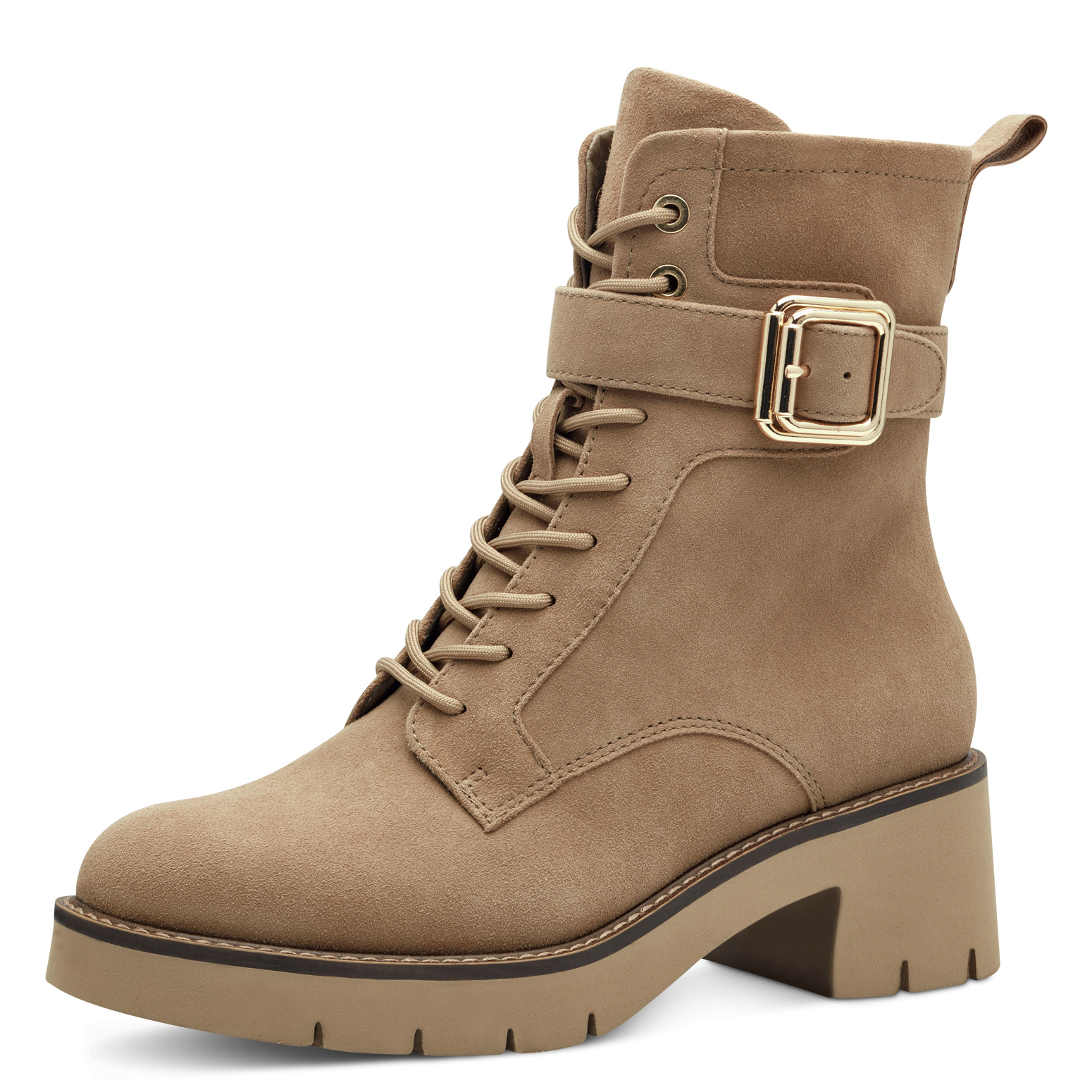 Дамски боти Tamaris Touch it естествена кожа бежови