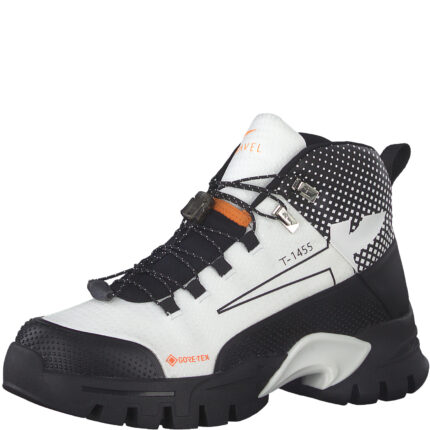 Дамски ежедневни боти с връзки Tamaris  Gore-Tex бели