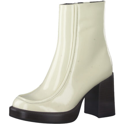 Дамски боти на ток Tamaris бежов лак