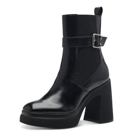 Дамски елегантни боти на  висок ток Tamaris черни