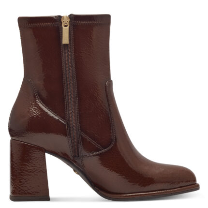 Дамски боти на ток Tamaris  Comfort Lining мемори пяна кафяви