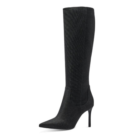 Дамски елегантни ботуши Tamaris черни