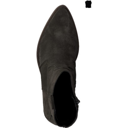 Дамски боти Tamaris естествен велур зелени