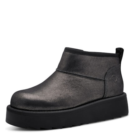 Дамски боти Tamaris Touch it естествена кожа черни