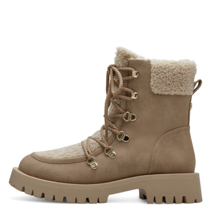 Дамски боти Tamaris еко-кожа бежови