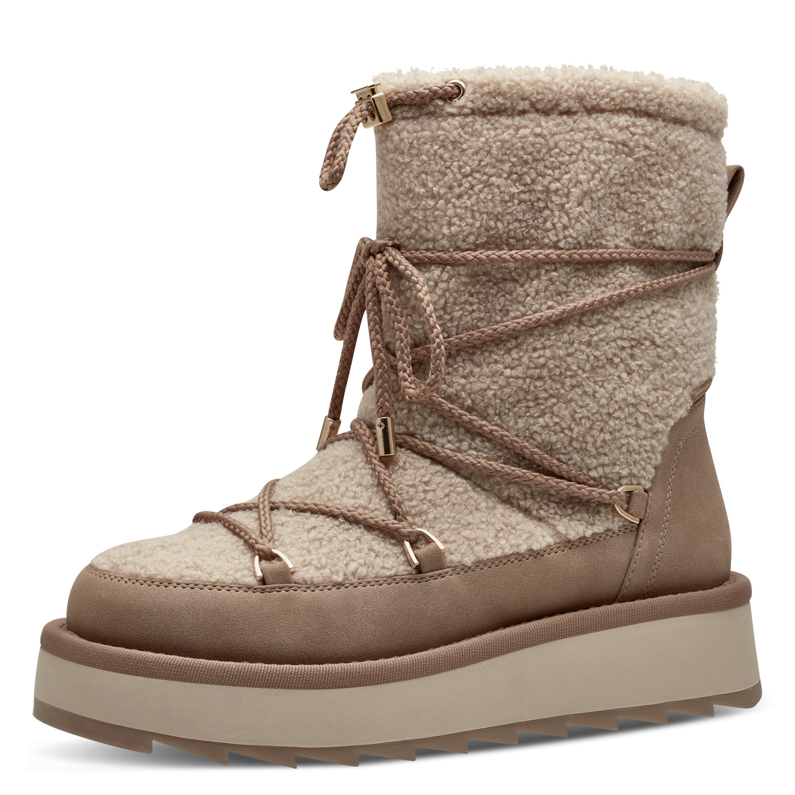 Дамски боти Tamaris еко-кожа бежови