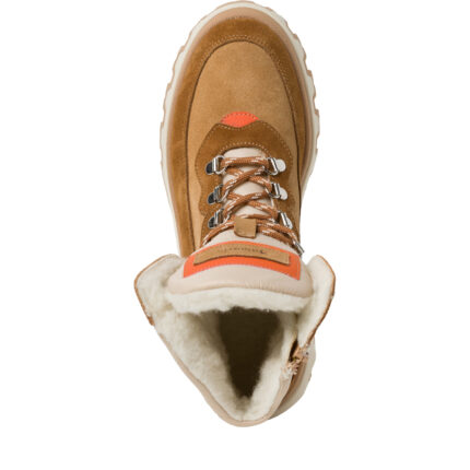 Дамски боти Tamaris естествен велур Duo Tex кафяви