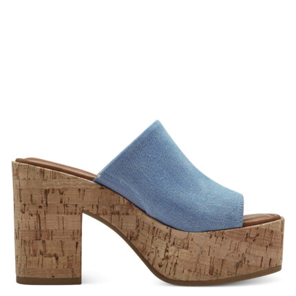 Дамски чехли на ток Tamaris ANTISLIDE сини