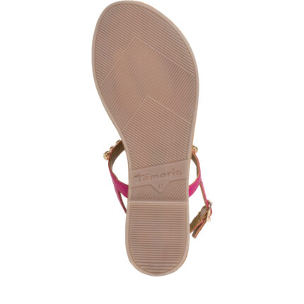 Дамски ежедневни сандали Tamaris Touch It® циклама естествена кожа