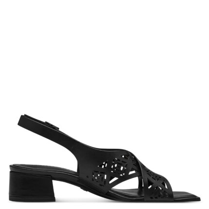 Дамски сандали  Tamaris Touch it естествена кожа черни