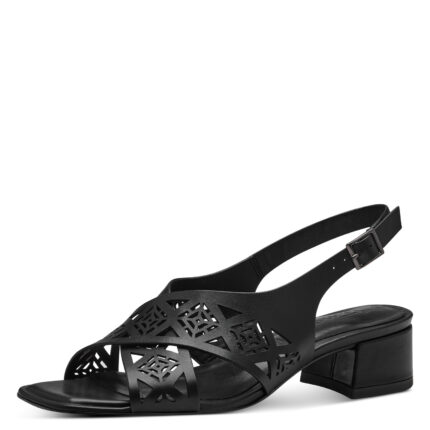 Дамски сандали  Tamaris Touch it естествена кожа черни