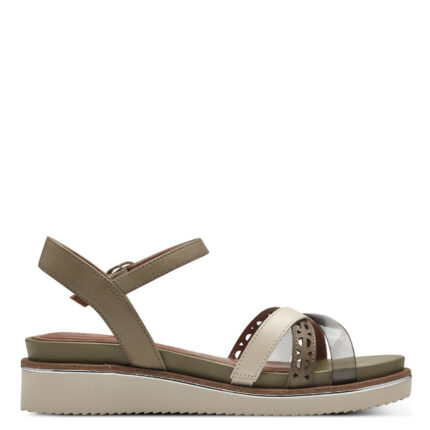 Дамски сандали Tamaris зелени