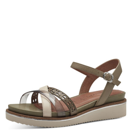 Дамски сандали Tamaris зелени