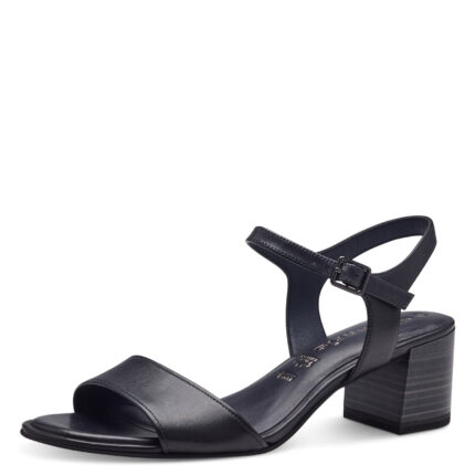 Дамски сандали Tamaris eстествена кожа Touch it тъмно сини