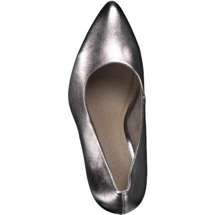 Дамски елегантни обувки на висок ток Marco Tozzi златни