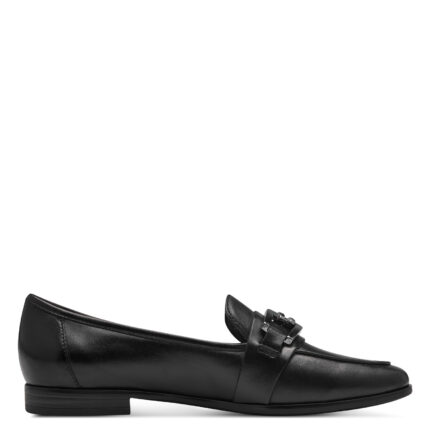 Дамски ежедневни обувки  Marco Tozzi естествена кожа черни