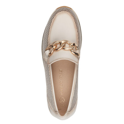 Дамски равни обувки  Marco Tozzi слонова кост