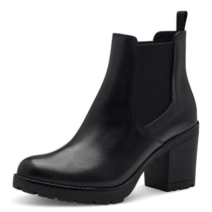 Дамски боти на ток Marco Tozzi черни