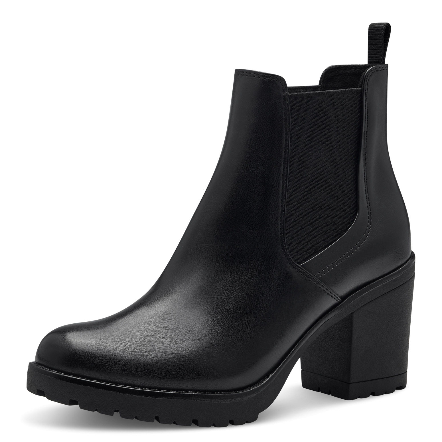 Дамски боти на ток Marco Tozzi черни