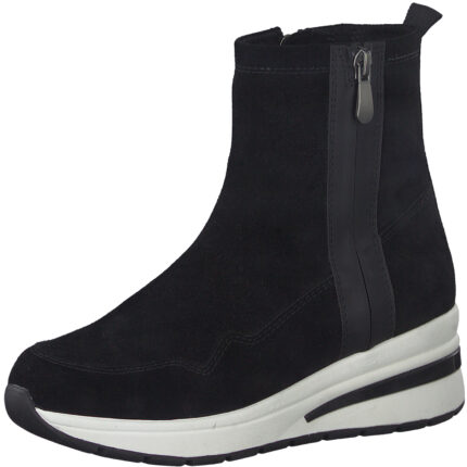 Дамски боти Marco Tozzi  естествена велур черни