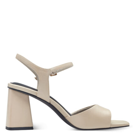 Дамски сандали Marco Tozzi естествена кожа слонова кост