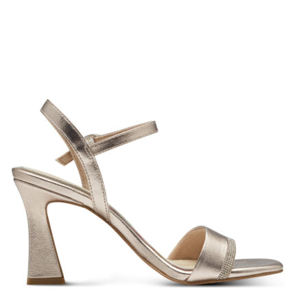 Дамски сандали на ток Marco Tozzi Feel Mе златисти