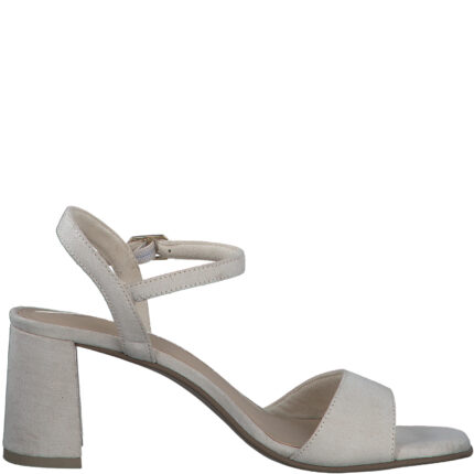 Дамски сандали на ток Marco Tozzi Feel Mе слонова кост