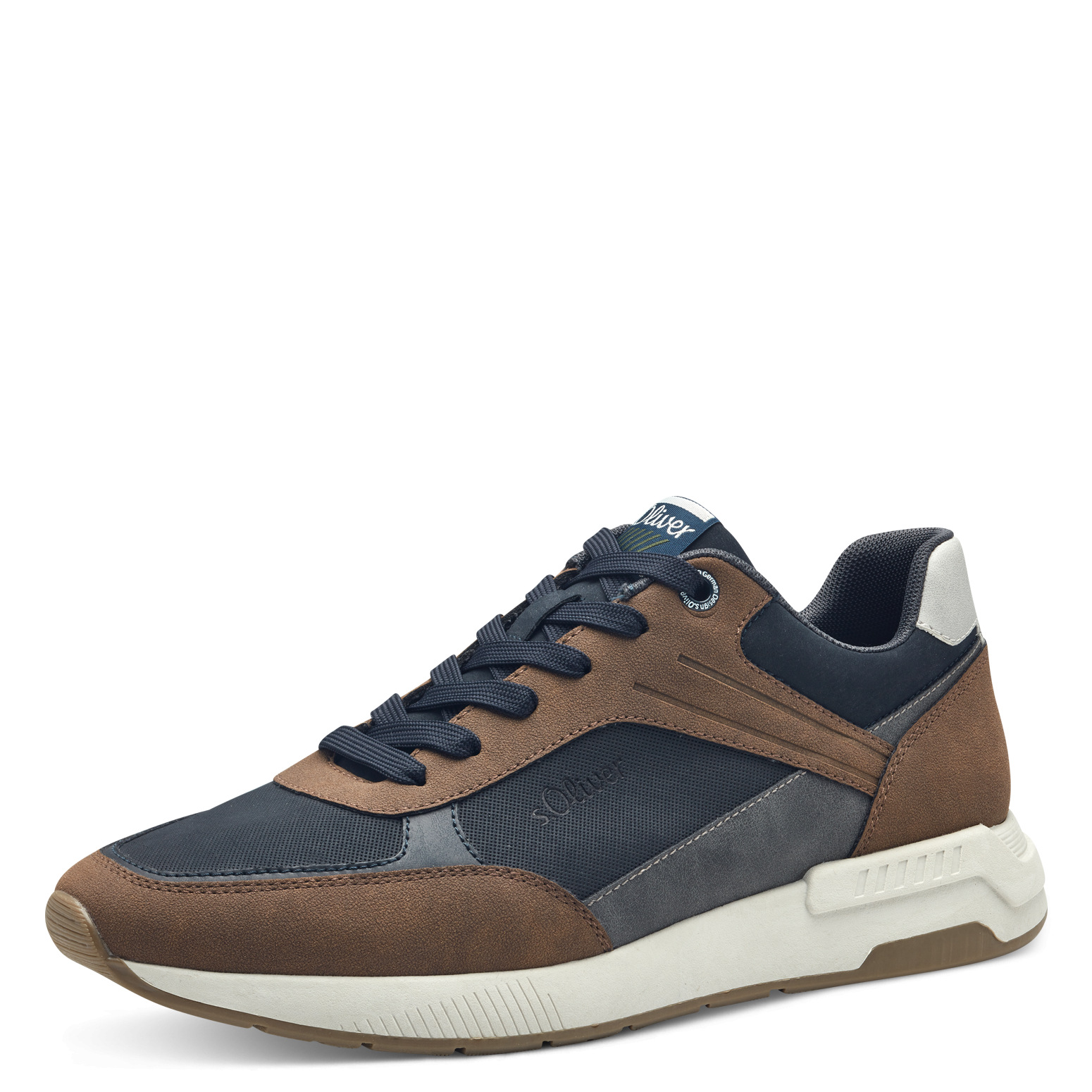 Мъжки спортни обувки S.Oliver VEGAN Soft Foam кафяви/сини