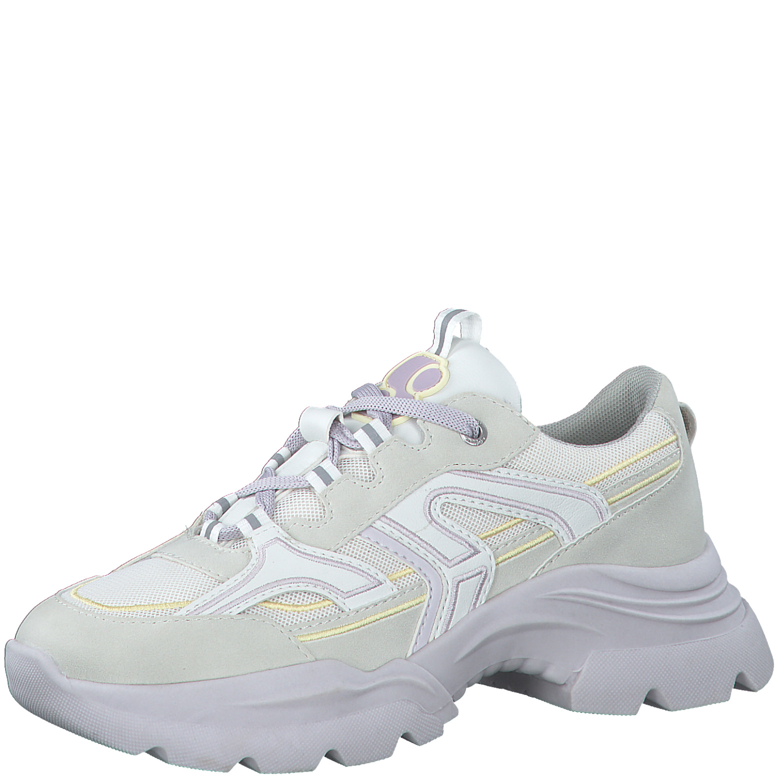 Дамски спортни обувки S.Oliver Soft Foam слонова кост/лилави
