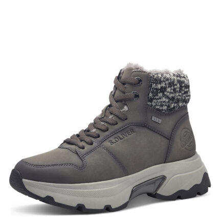 Дамски боти S.Oliver TEX Soft Foam сиви