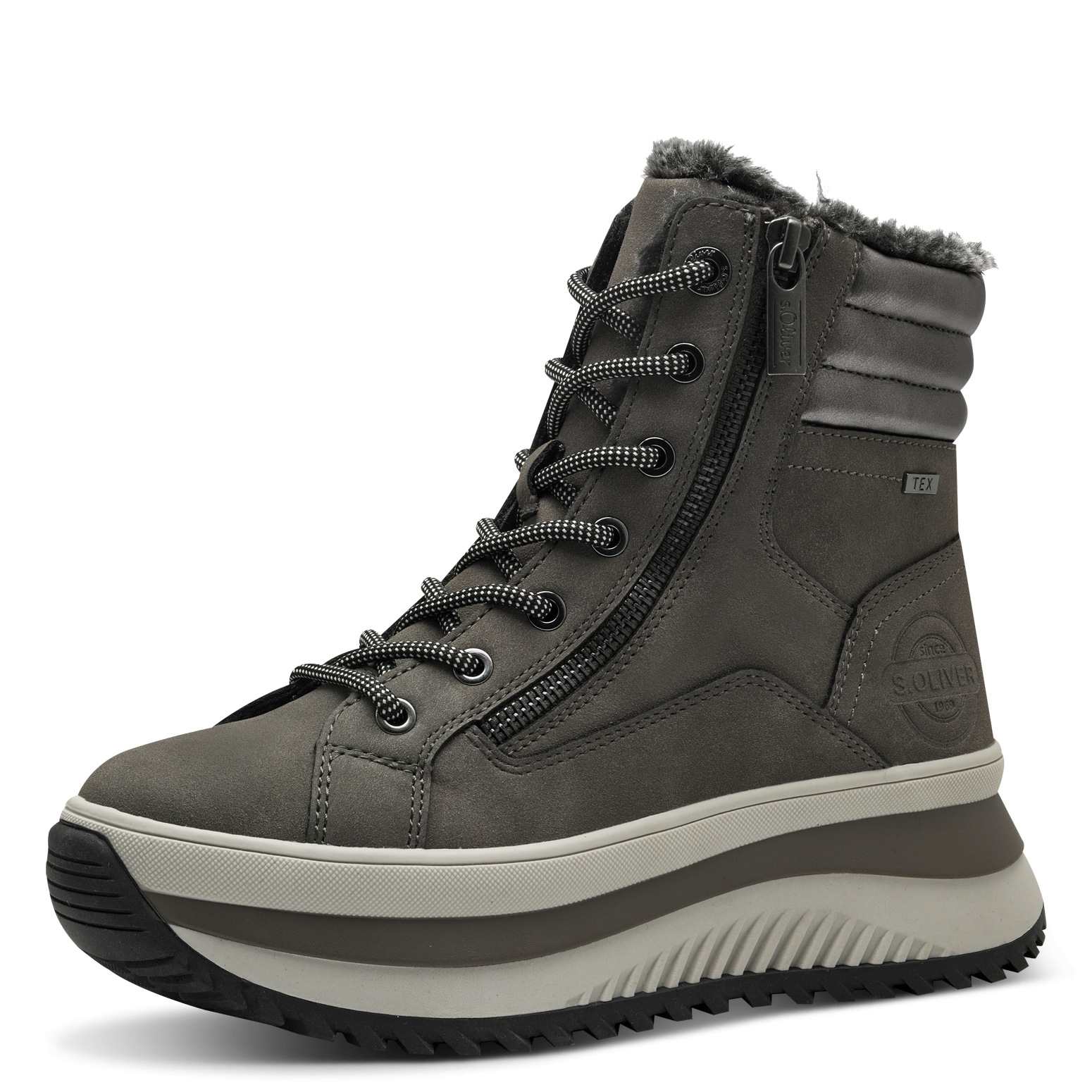 Дамски боти S.Oliver TEX Soft Foam сиви