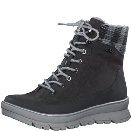 Дамски боти JANA  TEX 100% COMFORT сиви