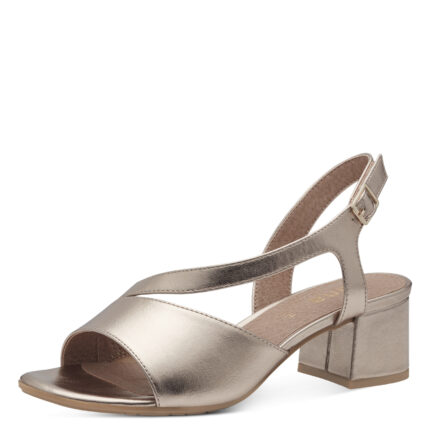 Дамски сандали Jana VEGAN  ширина H златисти