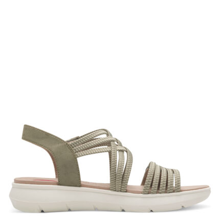 Дамски сандали Jana VEGAN  ширина H зелени
