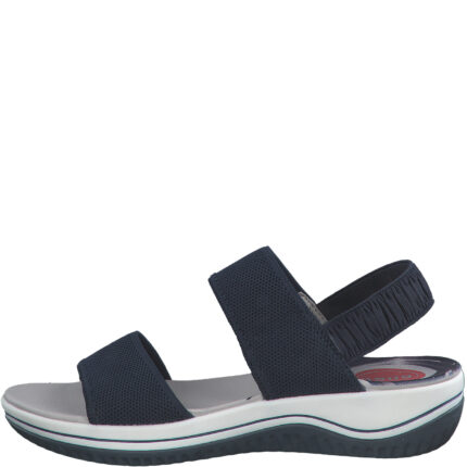 Дамски равни сандали Jana  Relax Fit сини ширина H