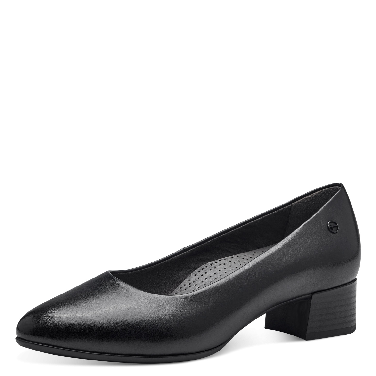 Дамски елегантни обувки Tamaris Comfort естествена кожа  черни