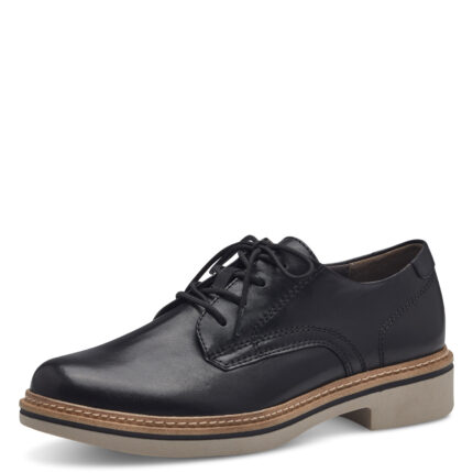 Дамски обувки Tamaris Comfort естествена кожа  черни